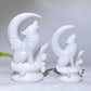 3.9" 4.8" Natural Cryrstal Wolf Moon Carving Wholesale New Arrival