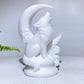 3.9" 4.8" Natural Cryrstal Wolf Moon Carving Wholesale New Arrival