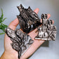 3.1"-3.3" Silver Obsidian Slab Carving Wholesale New Arrival