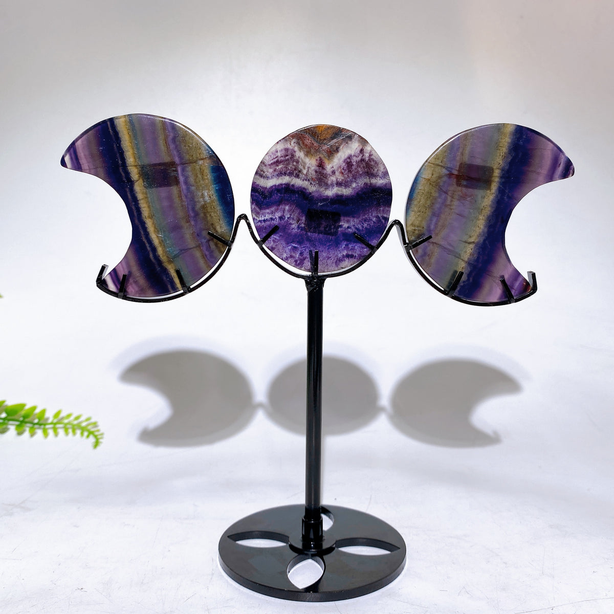 Crystal Sun & Moon Carvings with Stand Wholesale