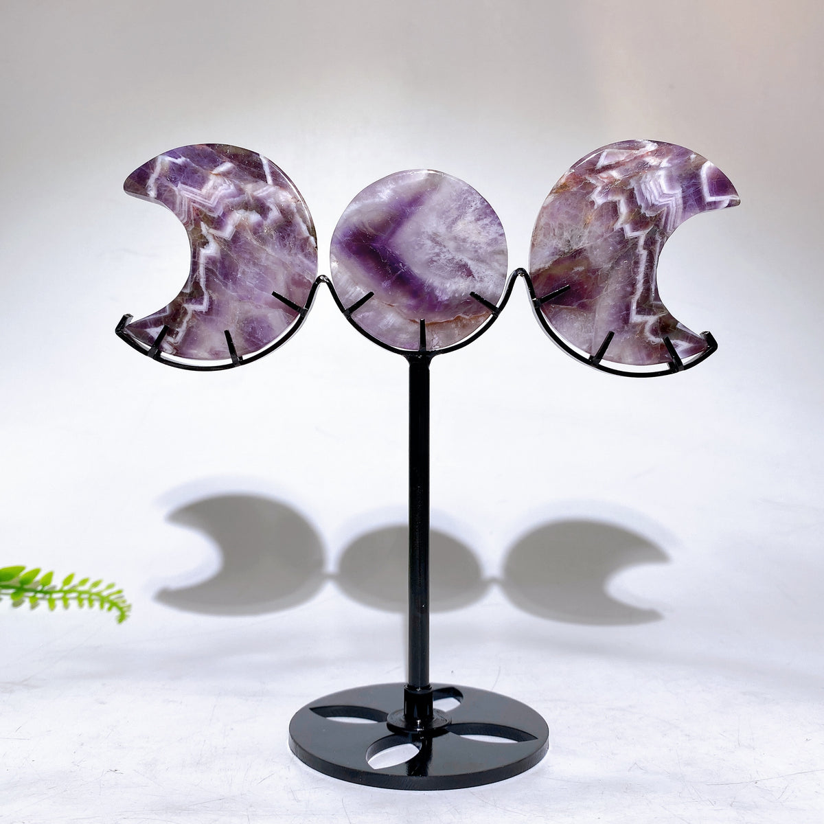 Crystal Sun & Moon Carvings with Stand Wholesale