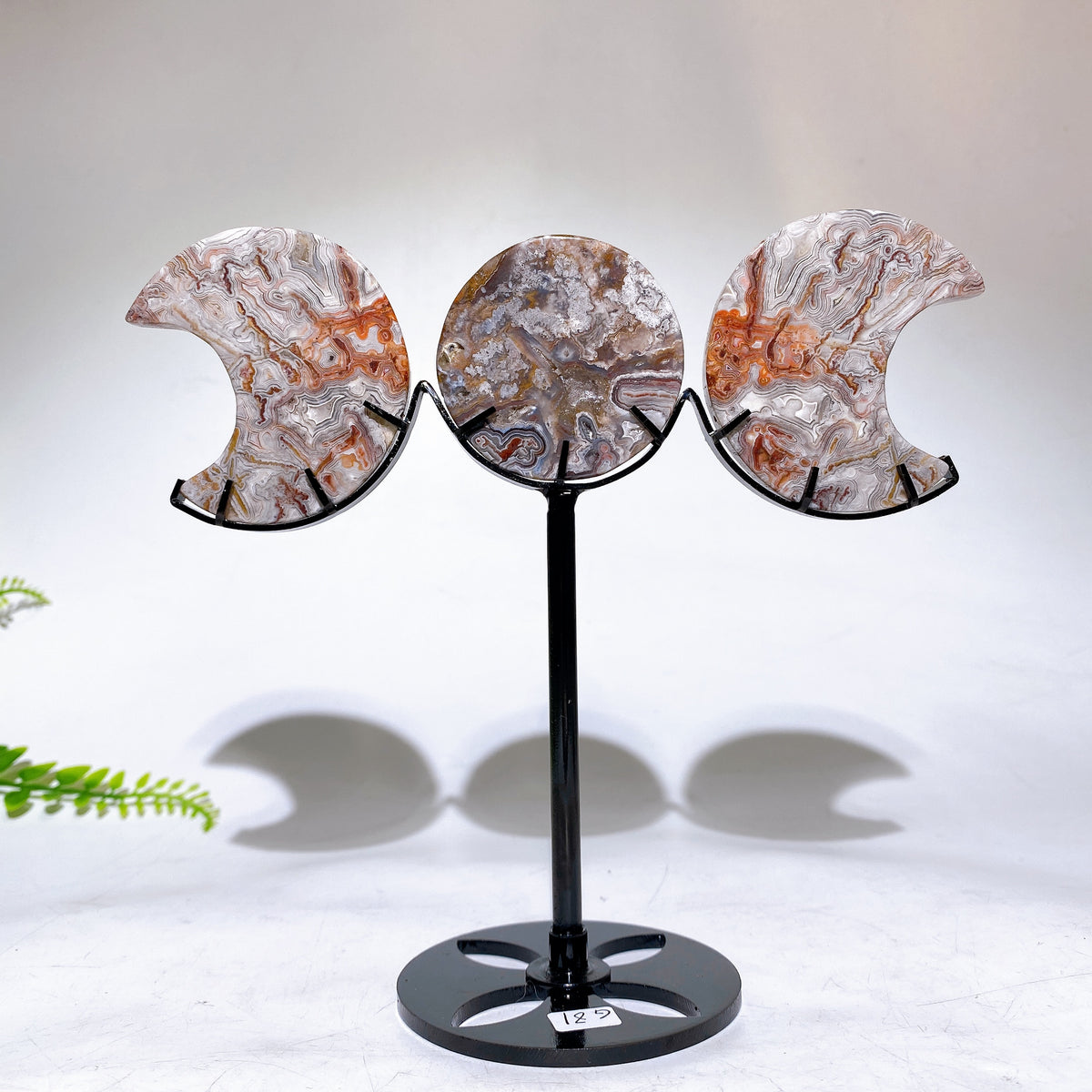 Crystal Sun & Moon Carvings with Stand Wholesale