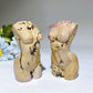 3.0" Picture Jasper Woman Model Body Carving v