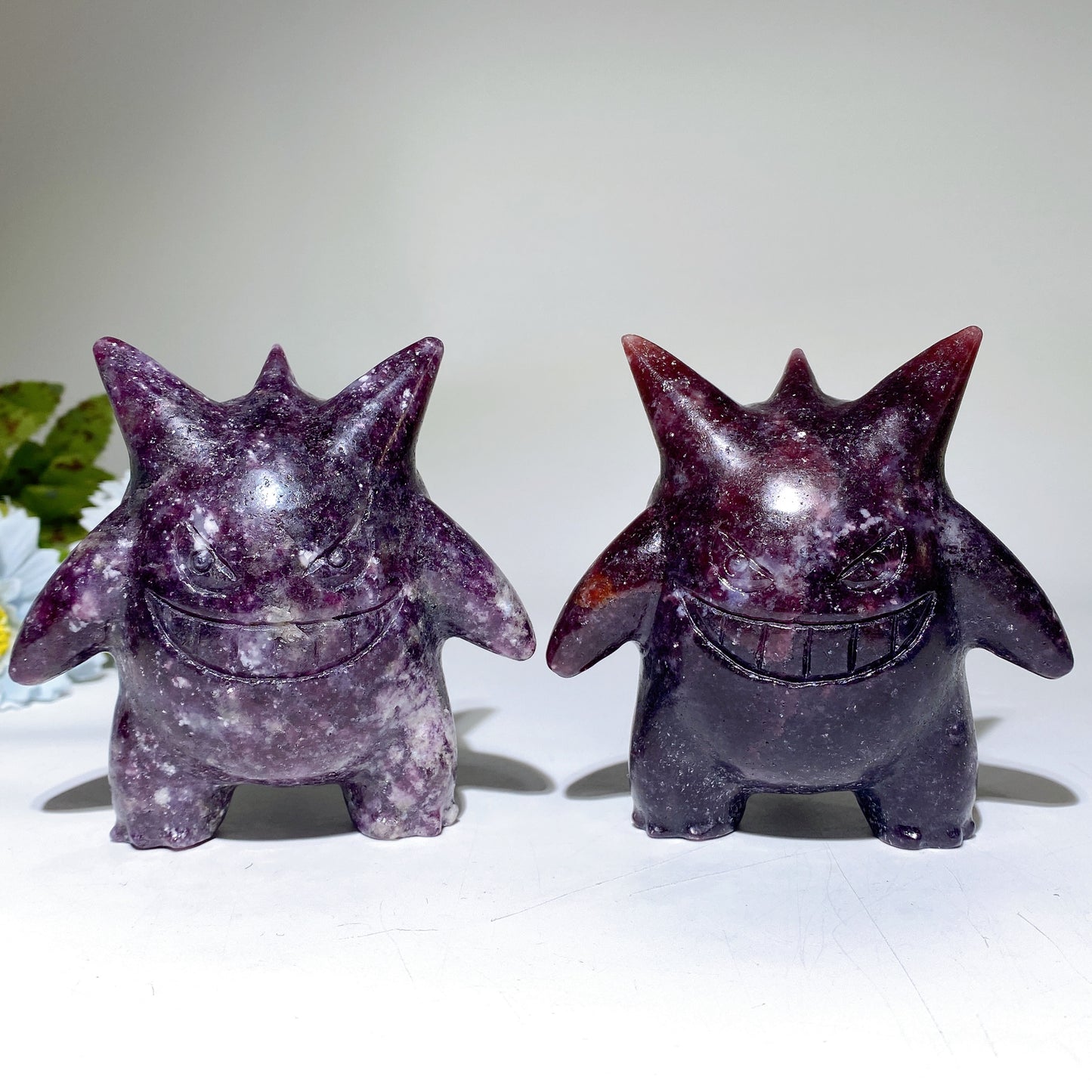 3.7" Purple Mica Gengar Pokemon Carvings Crystal Healing Bulk Wholesale