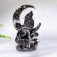 5.1" Natural Serpentine Fossil Stone Wolf Moon Carving Wholesale New Arrival