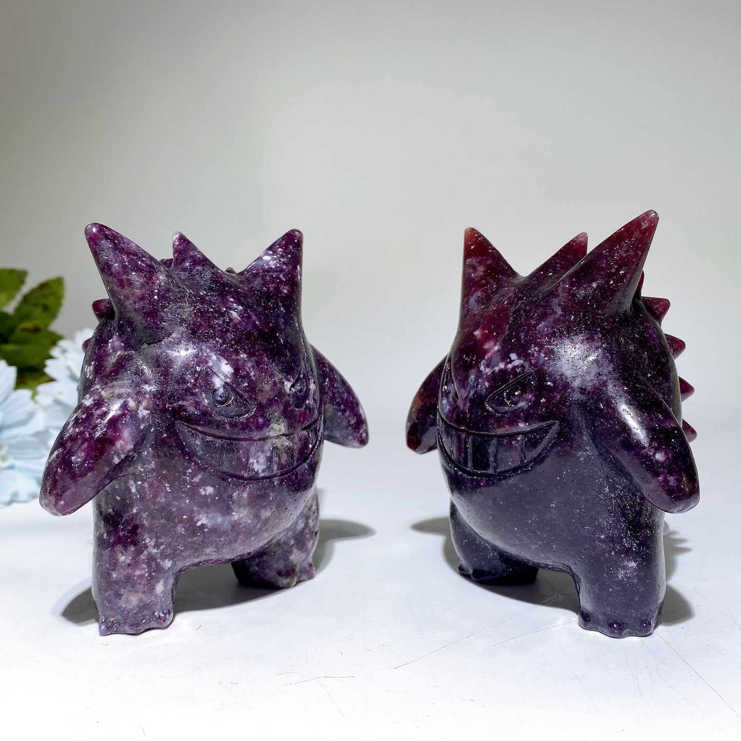 3.7" Purple Mica Gengar Pokemon Carvings Crystal Healing Bulk Wholesale