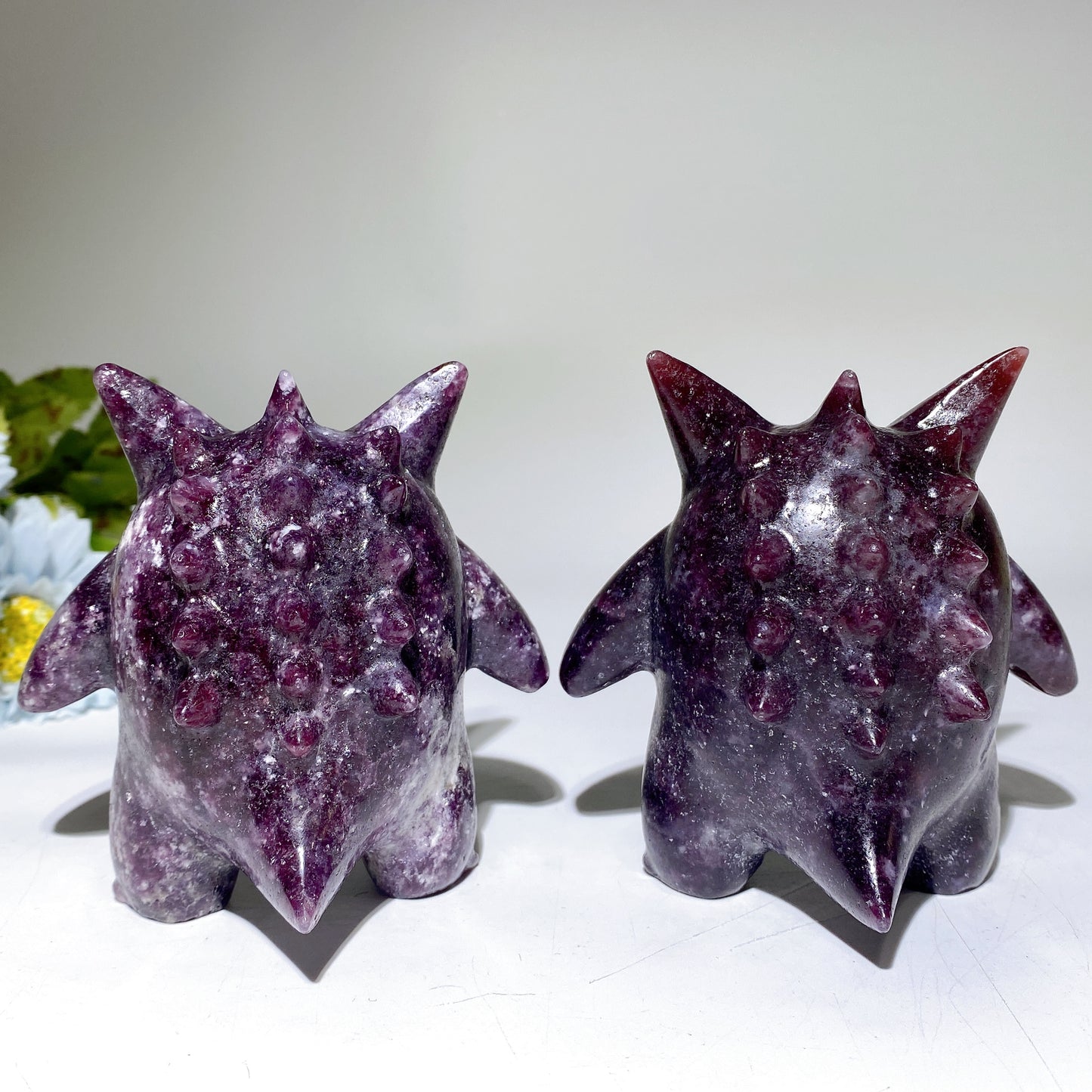 3.7" Purple Mica Gengar Pokemon Carvings Crystal Healing Bulk Wholesale