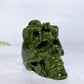 3.1" Yooperlite Serpentine Spider on Skull Carving for Halloween Wholesale New Arrival