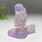 2.5" Pink Opalite Mermaid Carvings Crystal Healing Bulk Wholesale