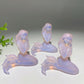 2.5" Pink Opalite Mermaid Carvings Crystal Healing Bulk Wholesale