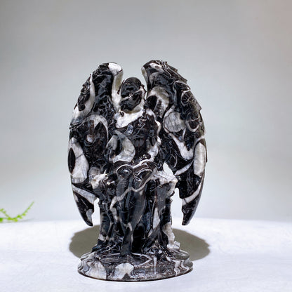 3.9" Natural Crystal Angel Carving Wholesale New Arrival