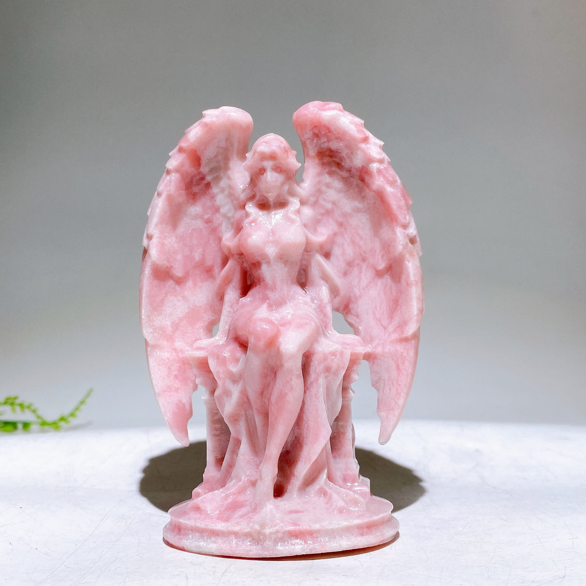 3.9" Natural Crystal Angel Carving Wholesale New Arrival
