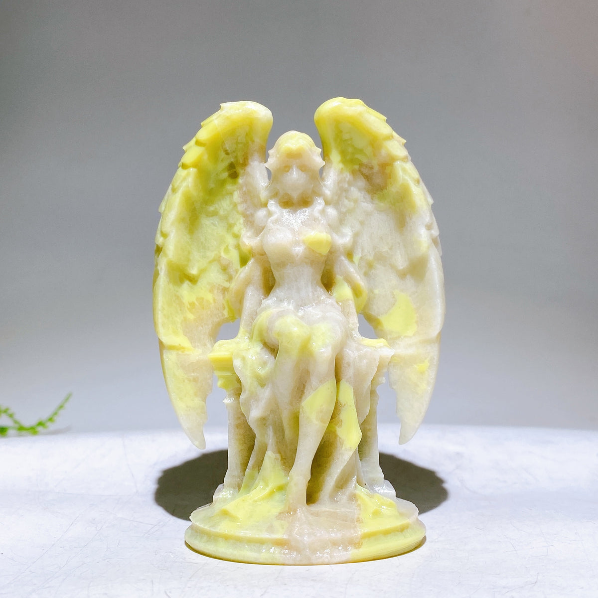 3.9" Natural Crystal Angel Carving Wholesale New Arrival