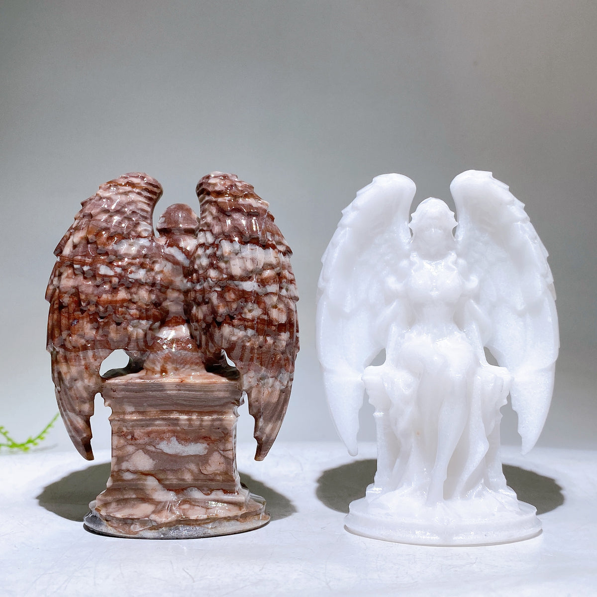 3.9" Natural Crystal Angel Carving Wholesale New Arrival