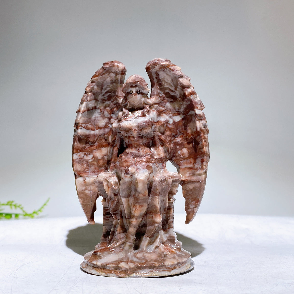 3.9" Natural Crystal Angel Carving Wholesale New Arrival
