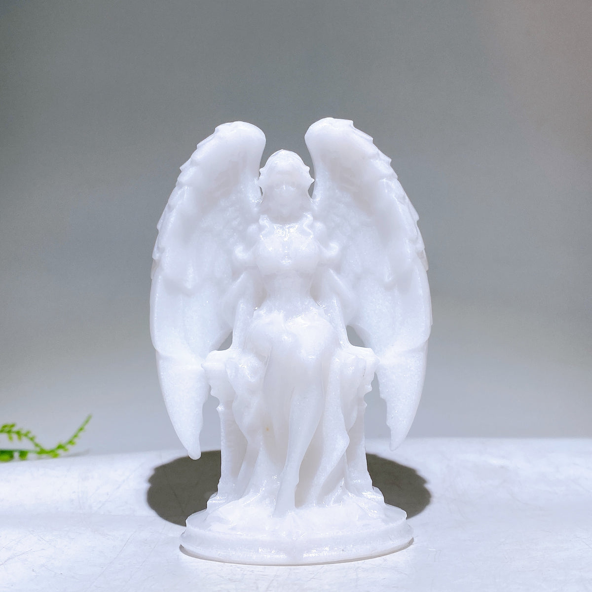 3.9" Natural Crystal Angel Carving Wholesale New Arrival