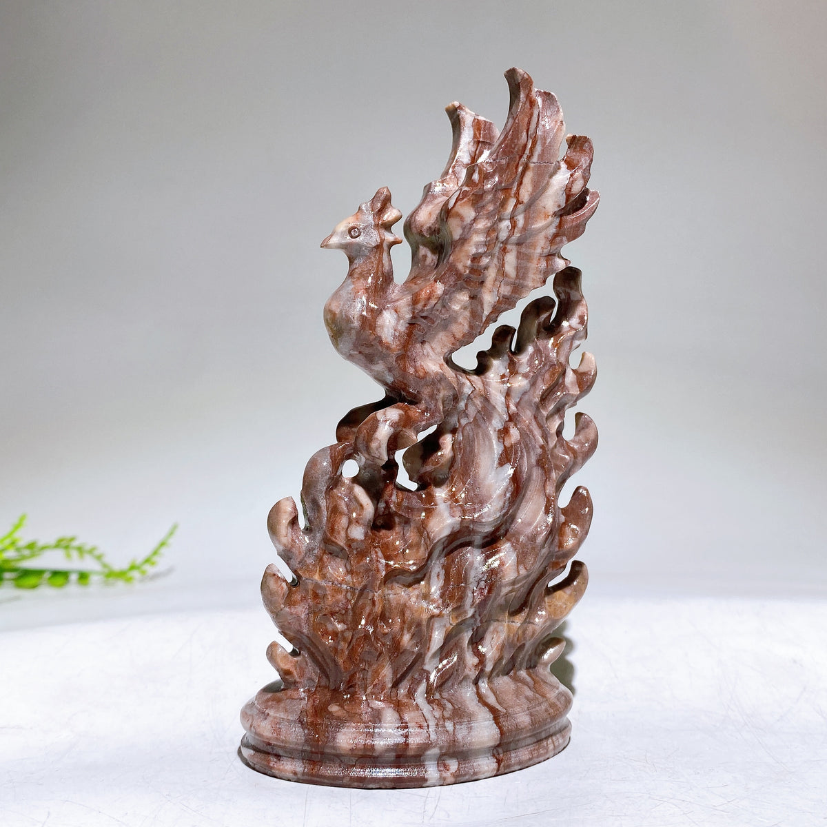 4.7" Natural Crystal Phoneix Carving Wholesale New Arrival