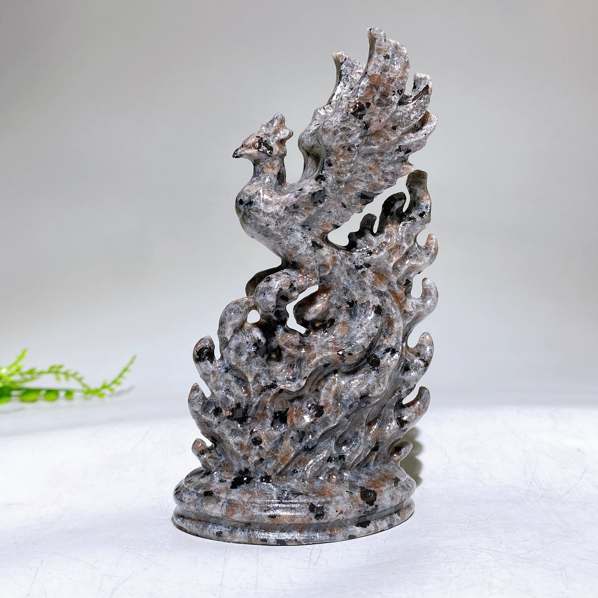 4.7" Natural Crystal Phoneix Carving Wholesale New Arrival
