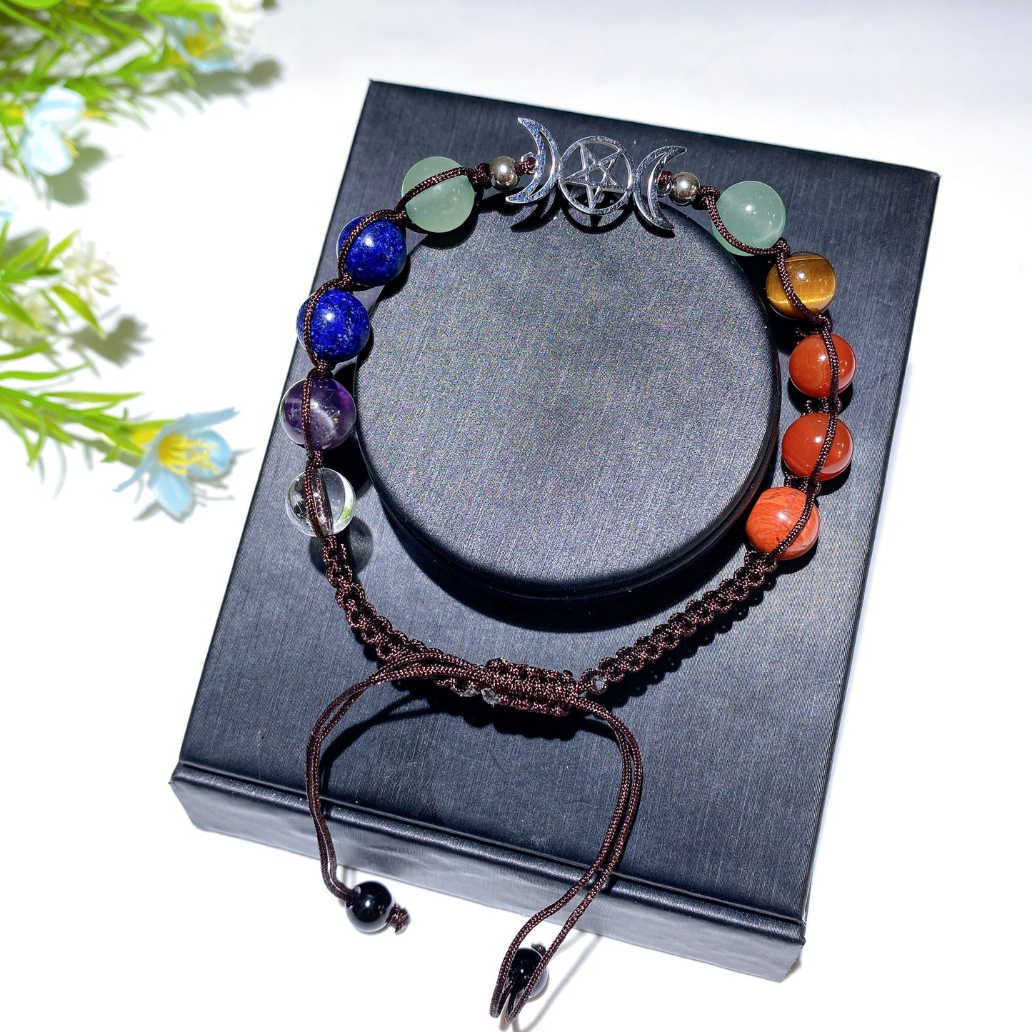 8mm Adjustable Mixed Crystal Bracelet Crystal Healing Bulk Wholesale