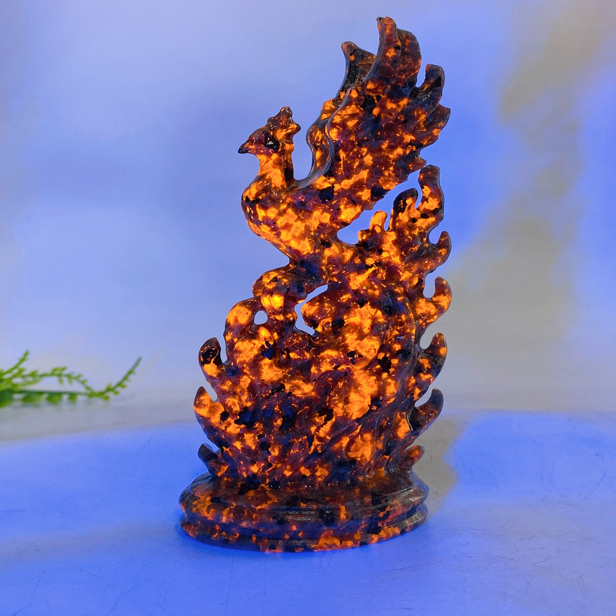 4.7" Natural Crystal Phoneix Carving Wholesale New Arrival