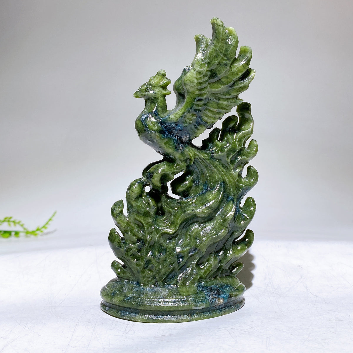 4.7" Natural Crystal Phoneix Carving Wholesale New Arrival