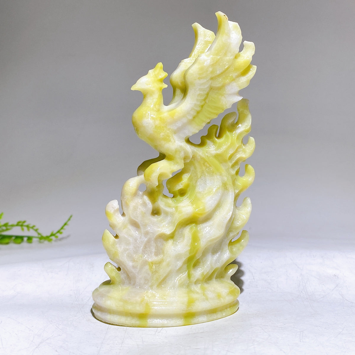 4.7" Natural Crystal Phoneix Carving Wholesale New Arrival