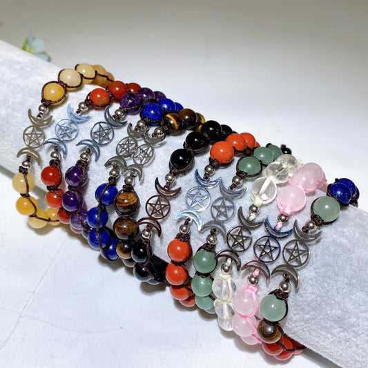 8mm Adjustable Mixed Crystal Bracelet Crystal Healing Bulk Wholesale