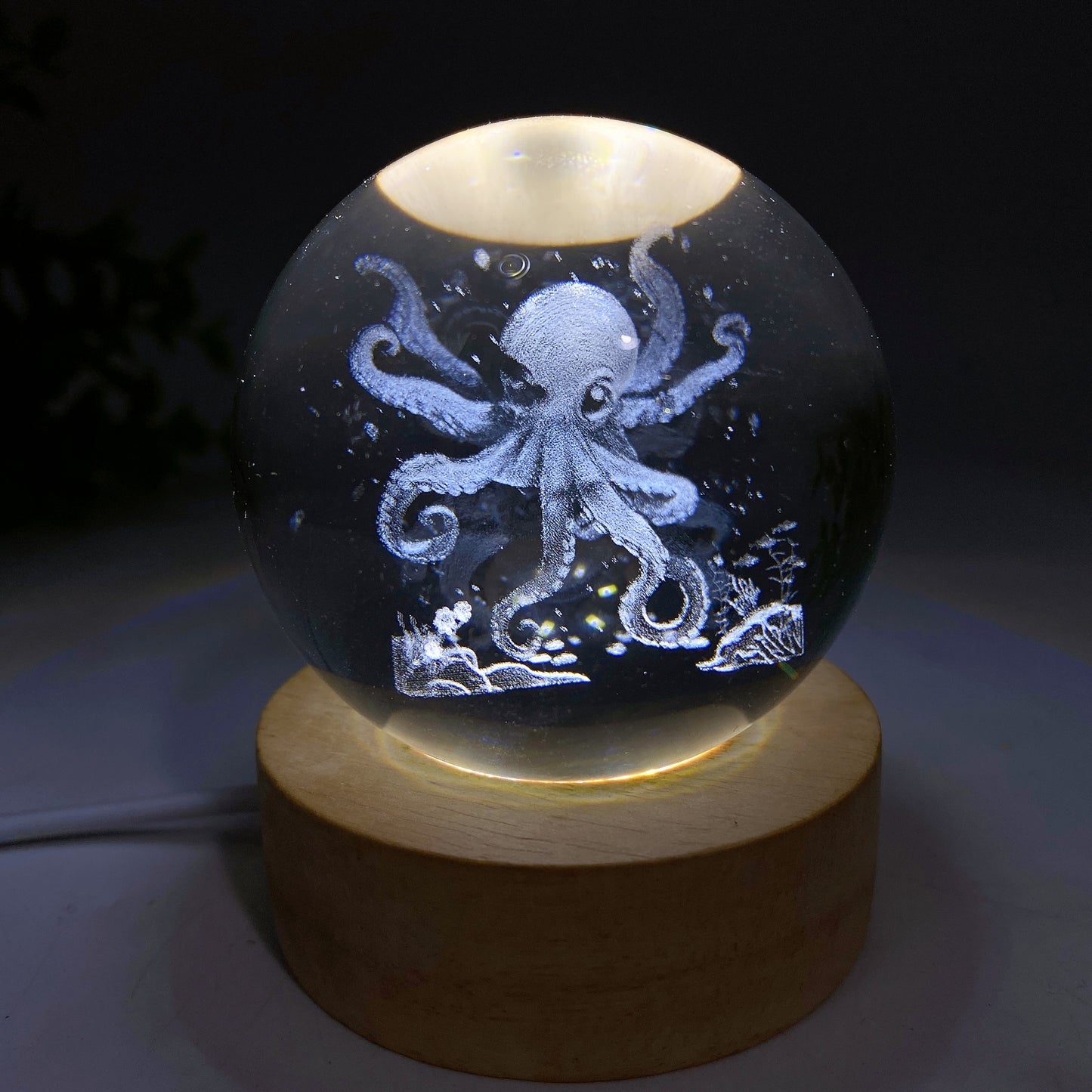 6cm 3D Inner Carving Cartoon Character Glass Sphere Bulk Wholesale