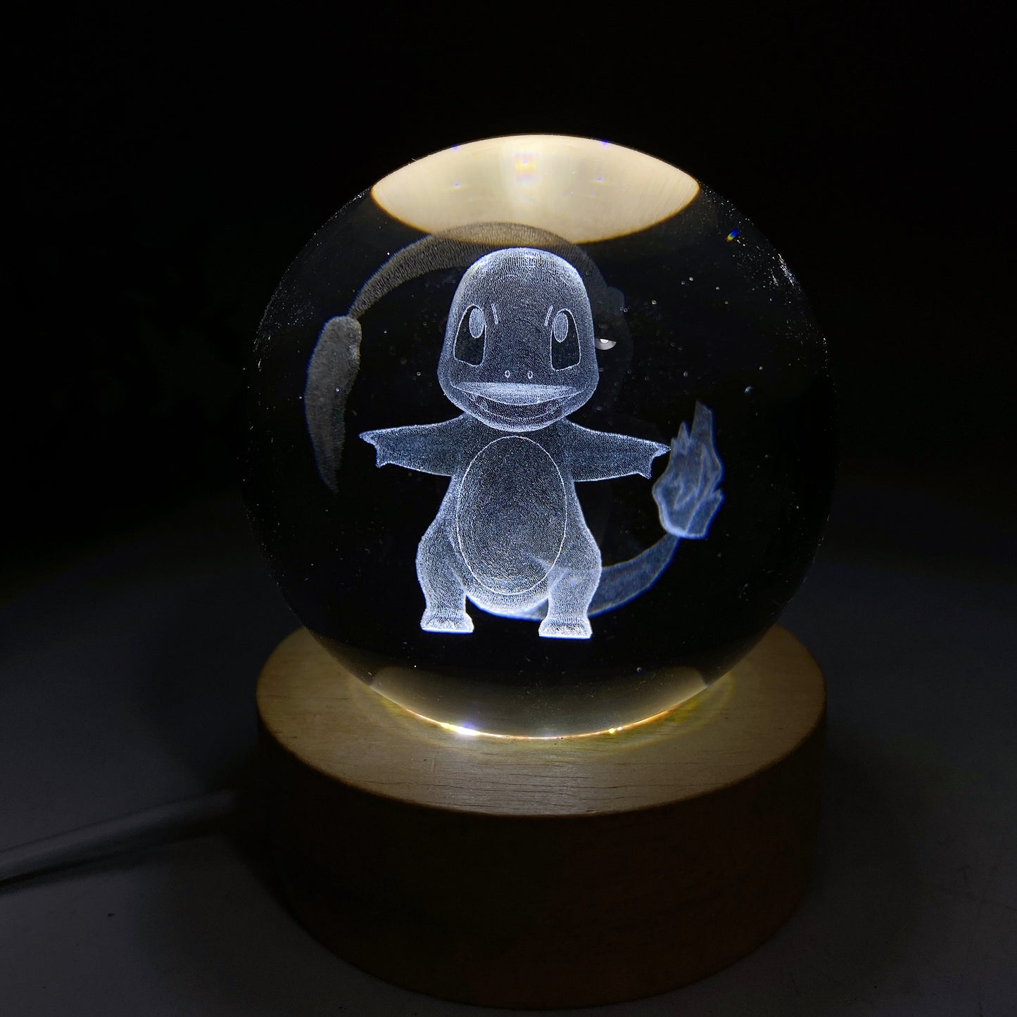 6cm 3D Inner Carving Cartoon Character Glass Sphere Bulk Wholesale