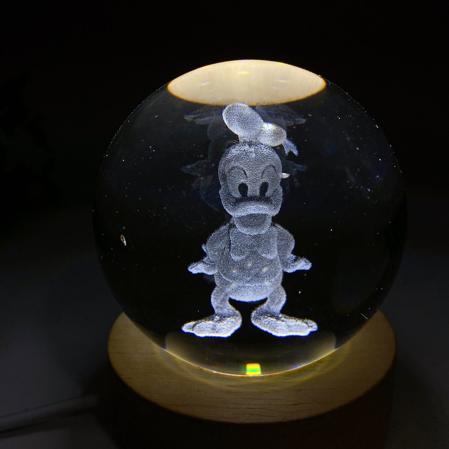 6cm 3D Inner Carving Cartoon Character Glass Sphere Bulk Wholesale