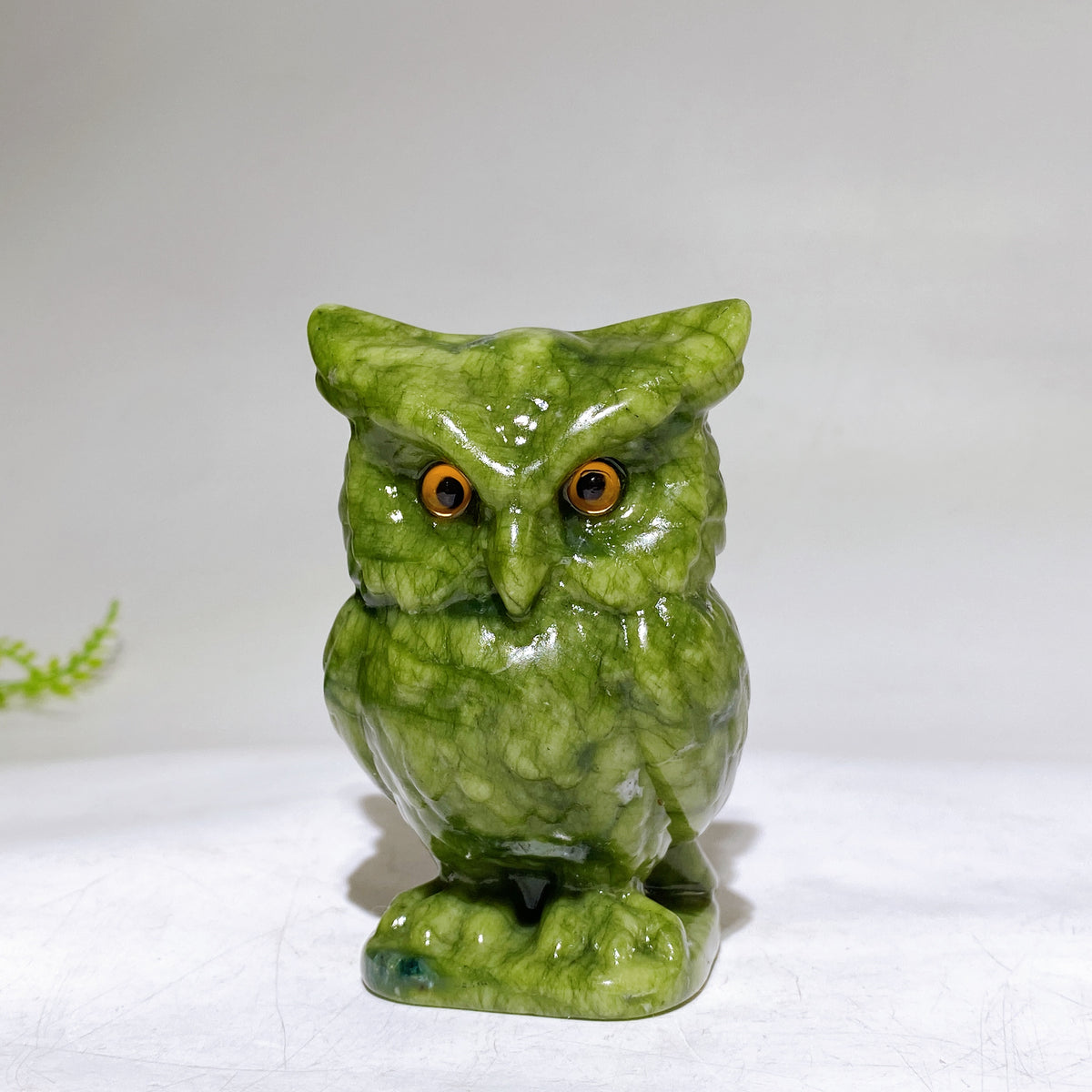 3.1" Natural Crystal Owl Carving Wholesale New Arrival
