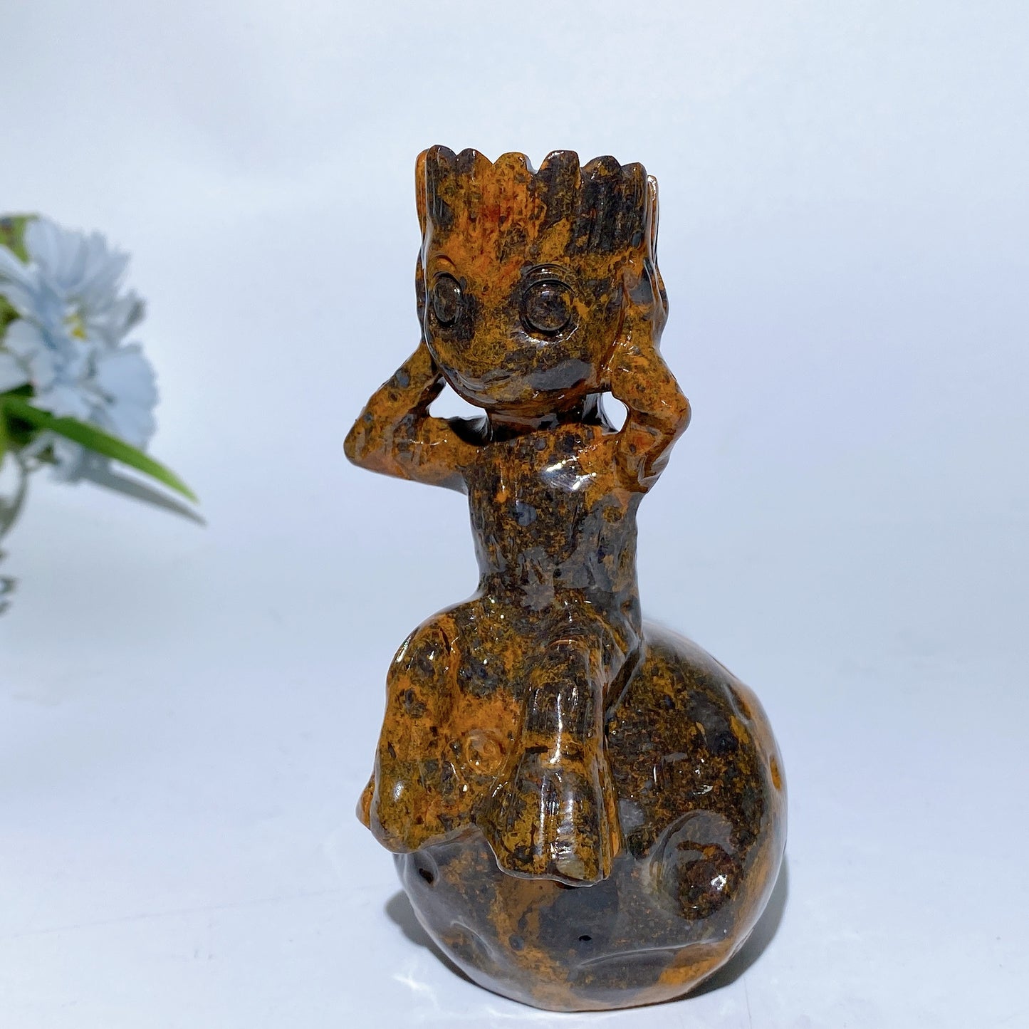 4.8" Crystal Groot on Planet Carvings Crystal Healing Bulk Wholesale