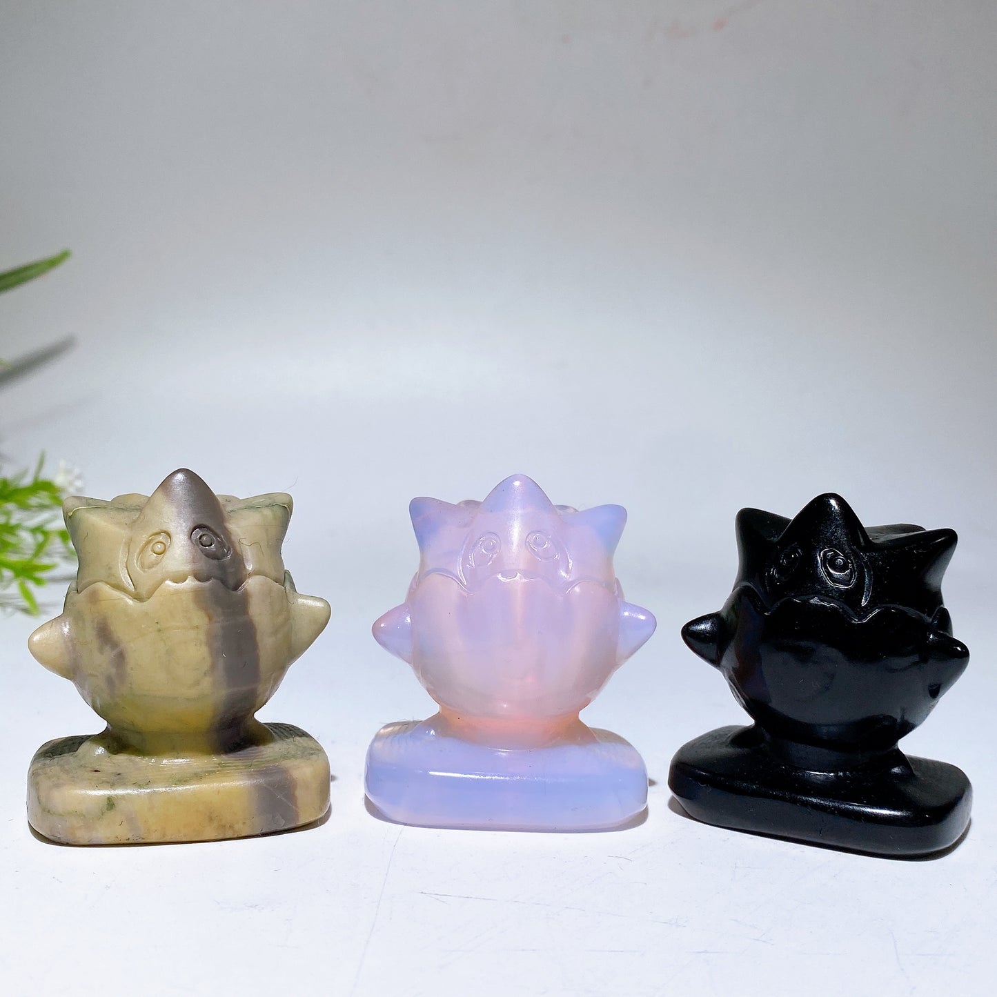 2.0" Crystal Togepi Pokemon Carving Crystal Healing Bulk Wholesale
