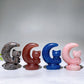 2.3" Natural Crystal Cat on Moon Carving Wholesale New Arrival