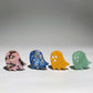 1.1" Mixed Crystal Mini Ghost Slab Carvings for Halloween Bulk Wholesale