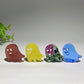 1.1" Mixed Crystal Mini Ghost Slab Carvings for Halloween Bulk Wholesale