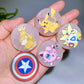 4cm Rose Quartz Phone Holder with Various Pattern Decor 5pcs Wholesale