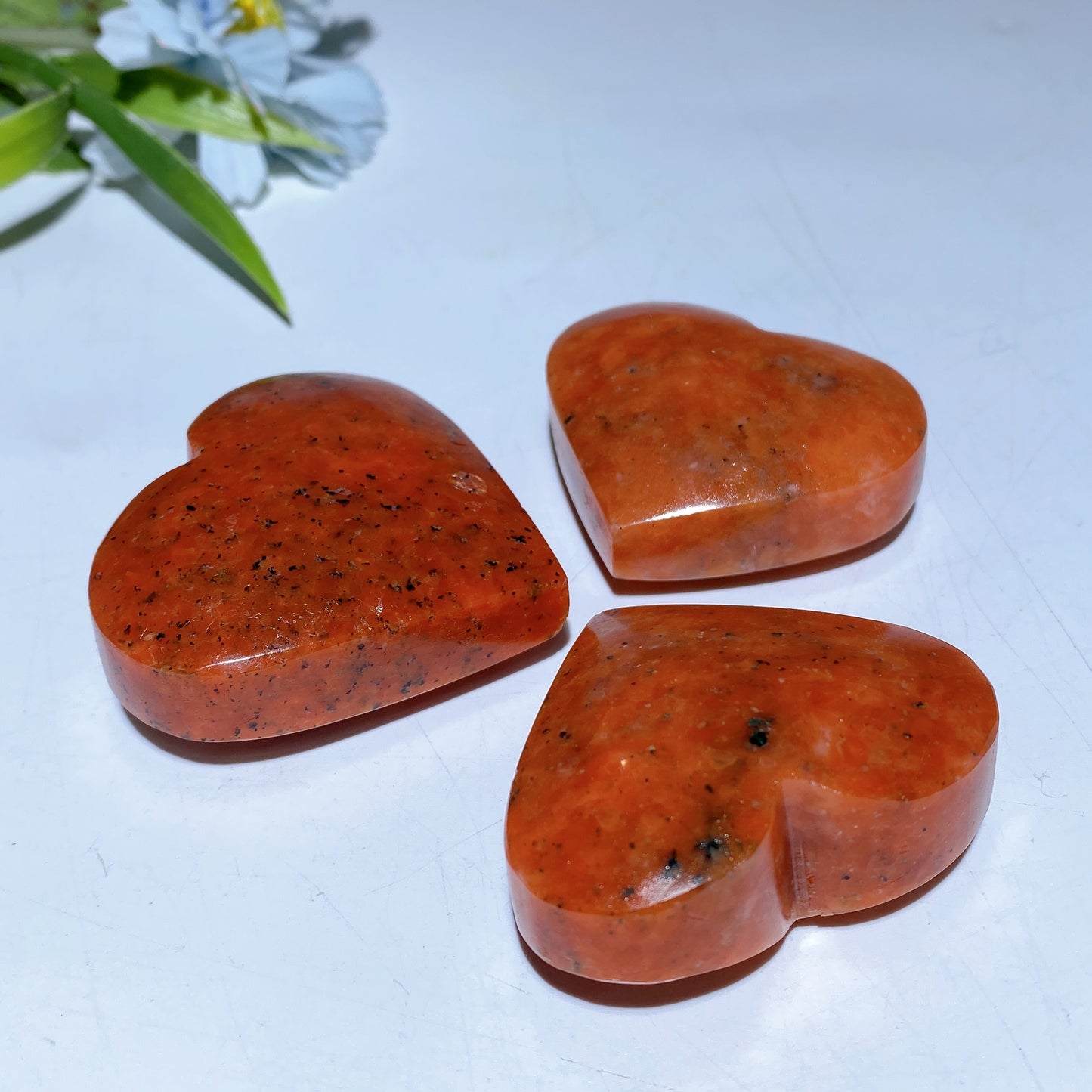 1.8"-2.2" Sunstone Heart Palm Stone Bulk Wholesale