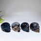 2.2"-2.4" UV Reactive Volcanic Agate Skull Carving Crystal Healing Bulk Wholesale