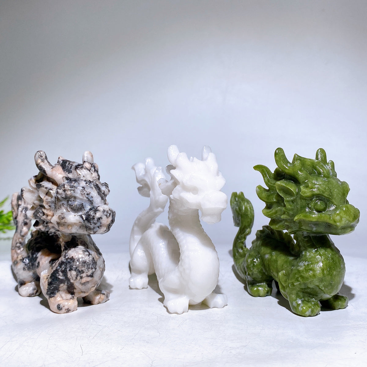 4.2" Natural Crystal Dragon Carving Wholesale New Arrival