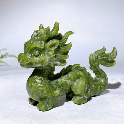 4.2" Natural Crystal Dragon Carving Wholesale New Arrival