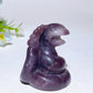 1.9“ Purple Mica Snake Carving Crystal Healing Bulk Wholesale