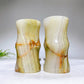 10cm Afghan Jade BambooDesign Pen Container Free Form Wholesale
