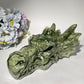 8.5" Large Serpentine Jade Dragon Head Carvings Crystal Healing Bulk Wholesale