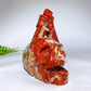 Large Unqiue Red Jasper Skull Carving Wholesale New Arrival
