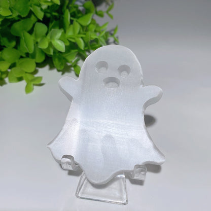 3.1" Selenite Ghost Slab Carvings Bulk Wholesale