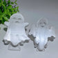 3.1" Selenite Ghost Slab Carvings Crystal Healing Bulk Wholesale