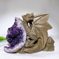 25cm Amethyst Cluster Dragon Egg with Dragon Carving Wholesale New Arrival