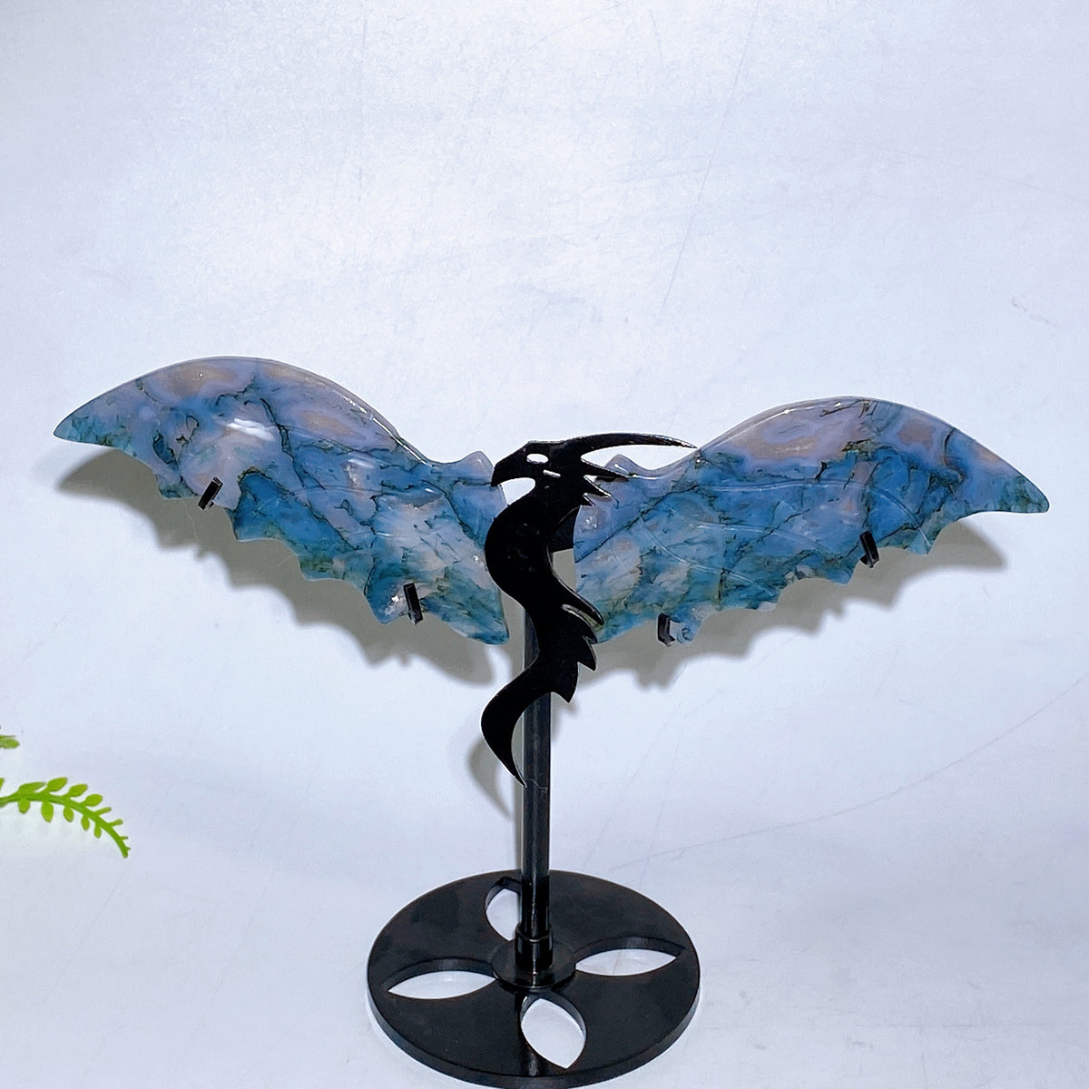 Natural Crystal Dragon Wings with Stand Wholesale New Arrival