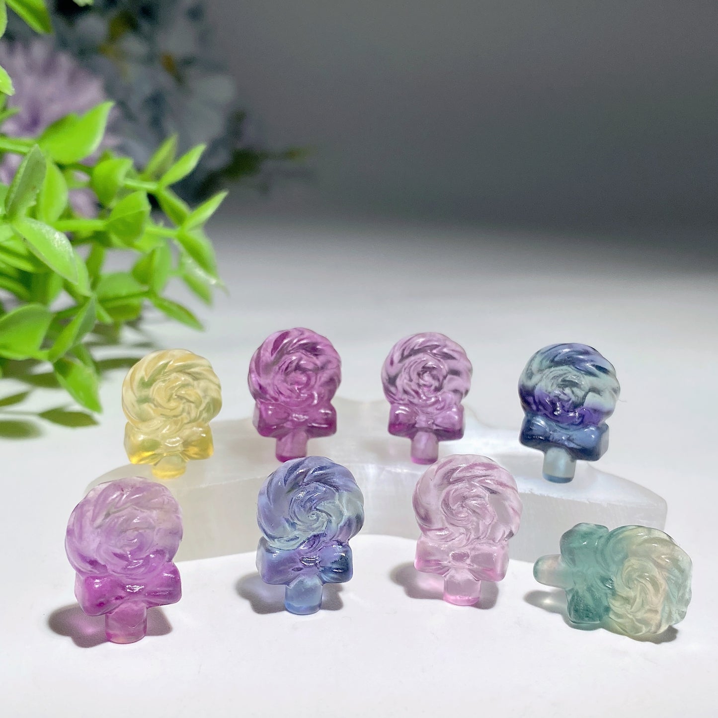 15-20mm New Arrival Mini Fluorite Carvings Crystal Healing Bulk Wholesale